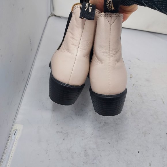 Blundstone Series 2160 Pearl Off-White/Pink Chelsea Heel Boot Size 8 EU 38 - Picture 9 of 11